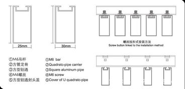 铝方通吊顶施工图