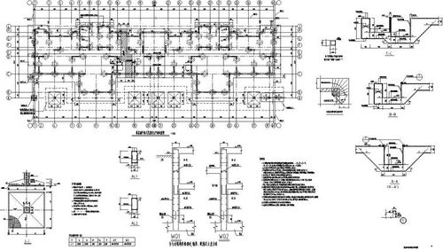 西宁18层住宅剪力墙结构施工图CAD含建筑图